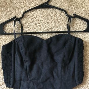 Black crop top